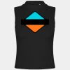 Women's high neck crop vest Thumbnail