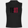 Women's high neck crop vest Thumbnail