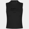 Women's high neck crop vest Thumbnail