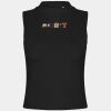 Women's high neck crop vest Thumbnail