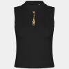 Women's high neck crop vest Thumbnail