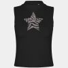 Women's high neck crop vest Thumbnail