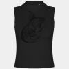 Women's high neck crop vest Thumbnail