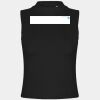 Women's high neck crop vest Thumbnail