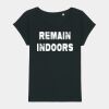 Women's Rounders slub rolled sleeve t-shirt Thumbnail