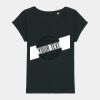 Women's Rounders slub rolled sleeve t-shirt Thumbnail